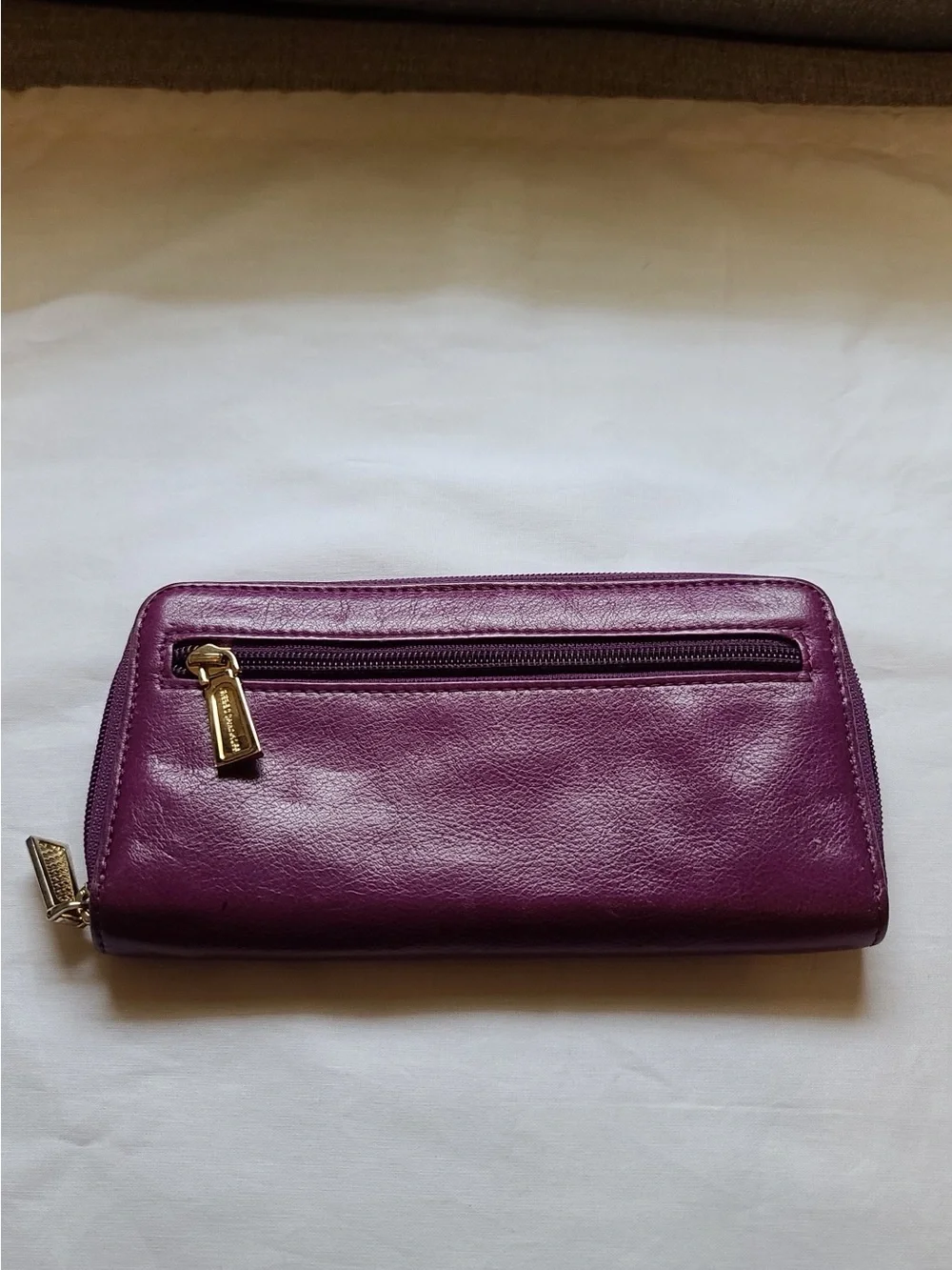Rebecca Minkoff Deep Plum Leather Zip Wallet